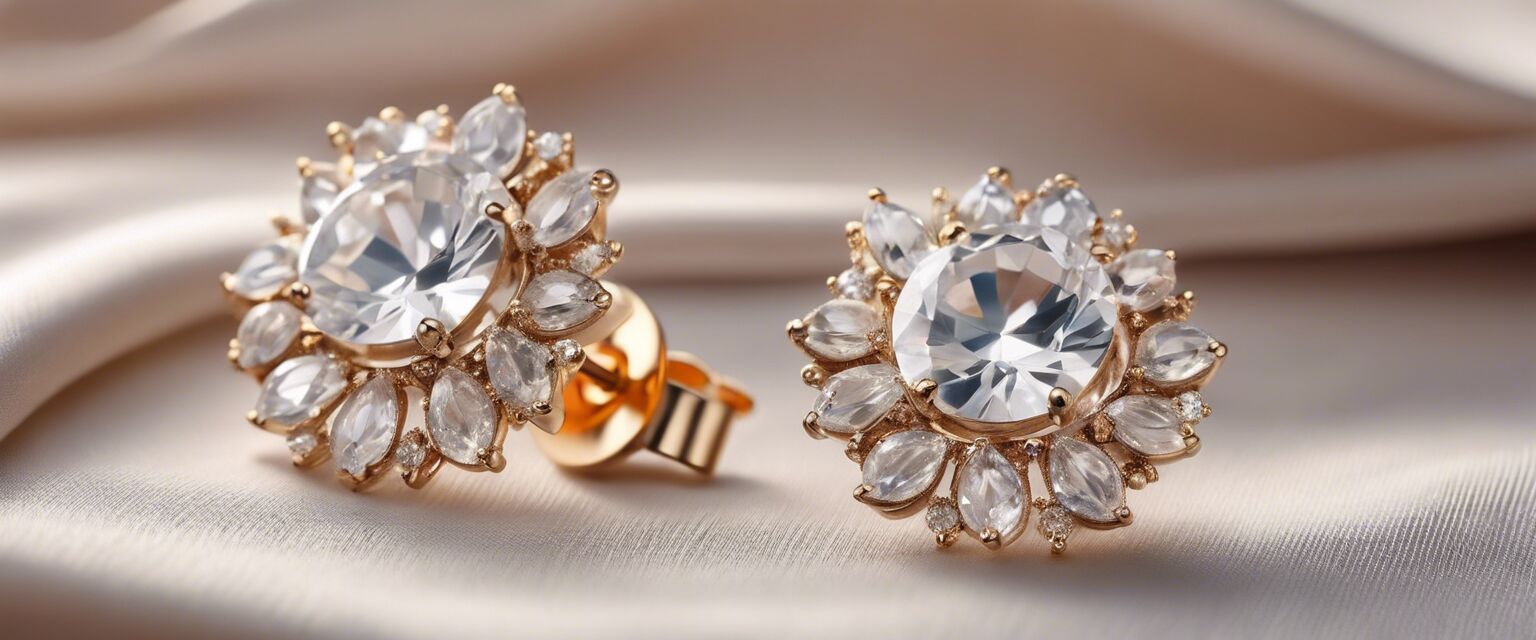 Crystal earrings gift