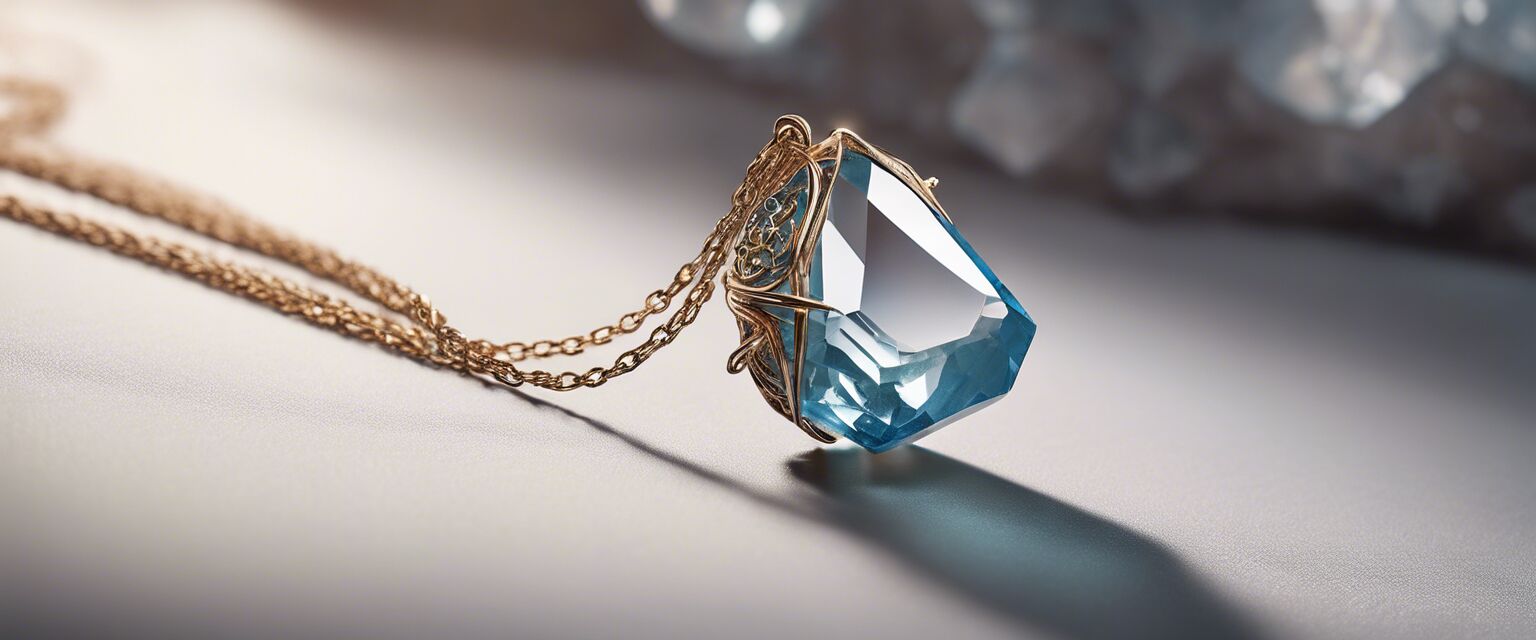 Elegant healing crystal necklace