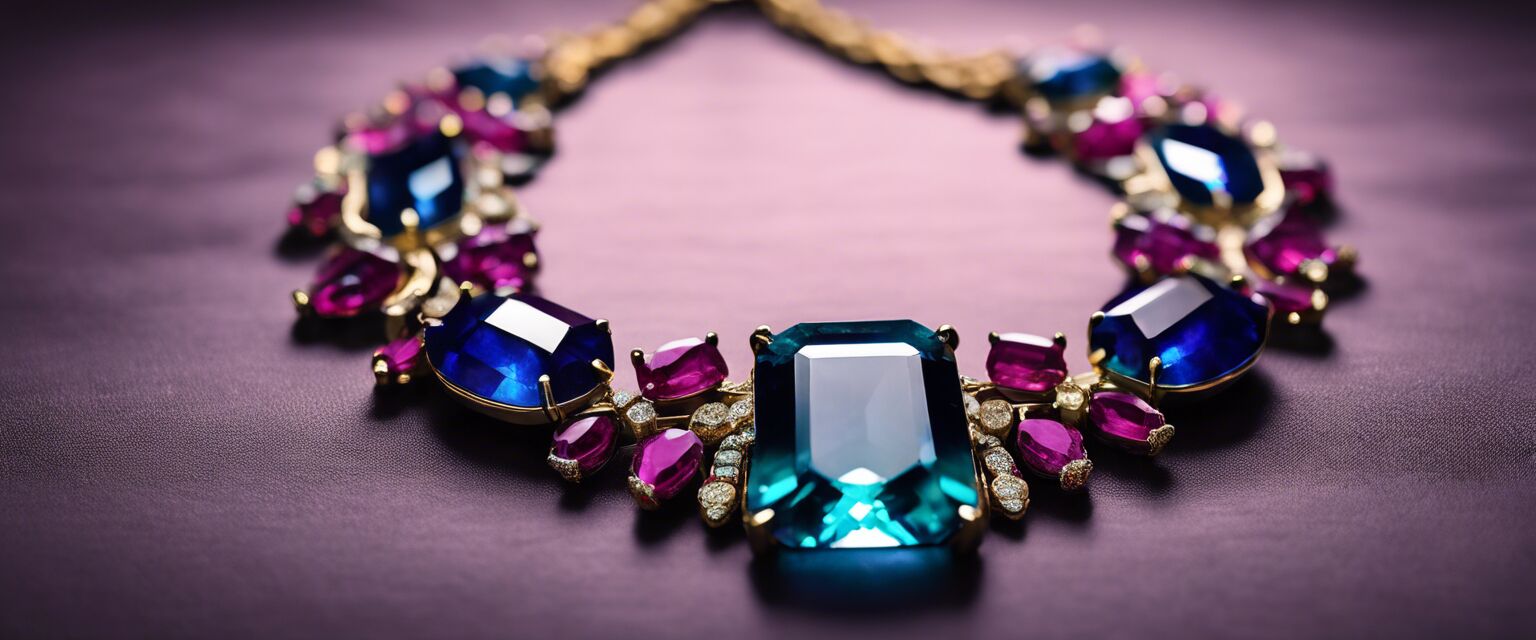 Statement healing crystal necklace