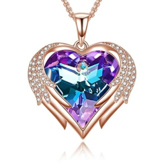 Angel Wing Heart Necklace