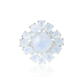 Rainbow Moonstone Ring